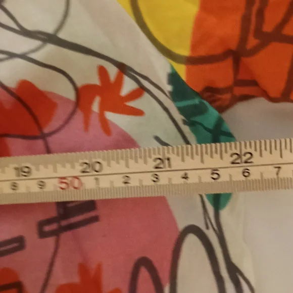 Colorful Vivante Lightweight 100% Cotton Robe - S/M - Maximalist Abstract Design - Picture 6 of 10